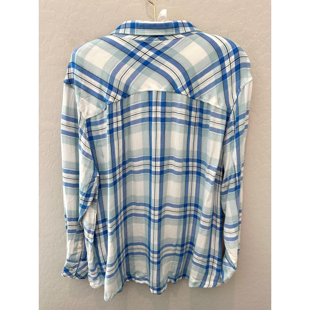 VINEYARD VINES | Blue Plaid Button Down Shirt Top NWT | Large - Picture 4 of 7